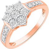 Женское золотое кольцо с бриллиантами, 1700967