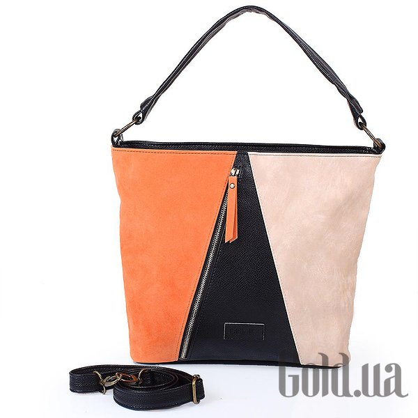

Сумки женские Laskara, Черный;оранжевый;беж, Женская сумка LK10205-black-orange