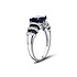 Женское серебряное кольцо с куб.циркониями и хрусталем - фото 3
