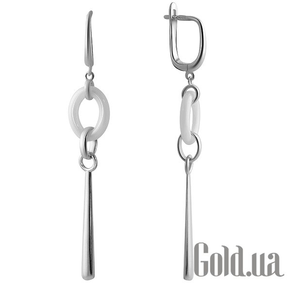 

Серьги с подвесками Fresh Jewelry, Серебряные серьги с керамикой