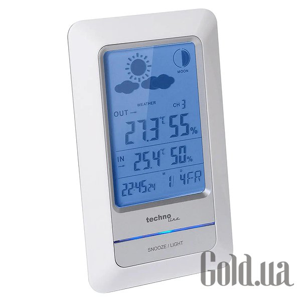 Метеостанція Technoline Метеостанція WS6740 White/Silver