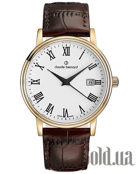 

Швейцарские часы Claude Bernard, Мужские часы Classic Date 53007 37J BR