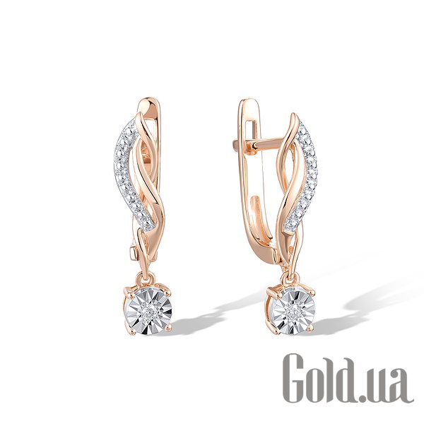 

Серьги Lurie Jewelry, Золотые серьги с бриллиантами