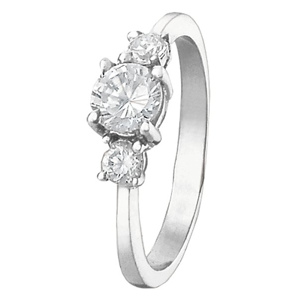 Серебряное кольцо с куб. циркониями