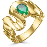 Женское золотое кольцо с агатом, 1604200