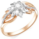 Женское золотое кольцо с бриллиантами, 1611880