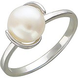 Женское серебряное кольцо с культив. жемчугом, 1614952