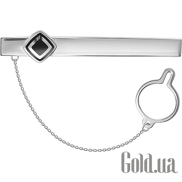 Купити Срібний затискач для краватки з емаллю (07-0550_0ЭМ3-00)