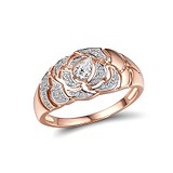 Женское золотое кольцо с бриллиантами и сапфирами, 1719400