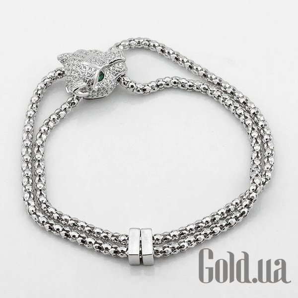 

Женские браслеты Украина, Женский серебряный браслет с куб. циркониями, 17