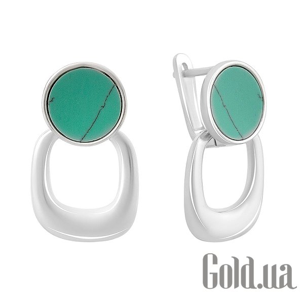 

Серьги с подвесками Fresh Jewelry, Серебряные серьги с бирюзой