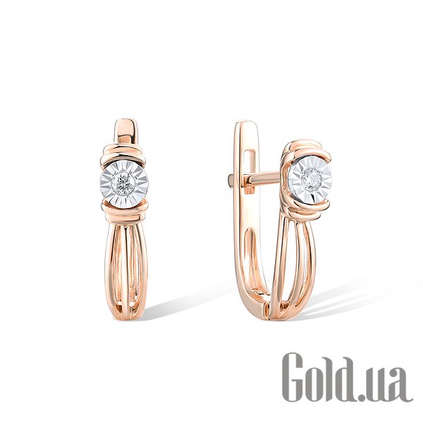 

Серьги Lurie Jewelry, Золотые серьги с бриллиантами