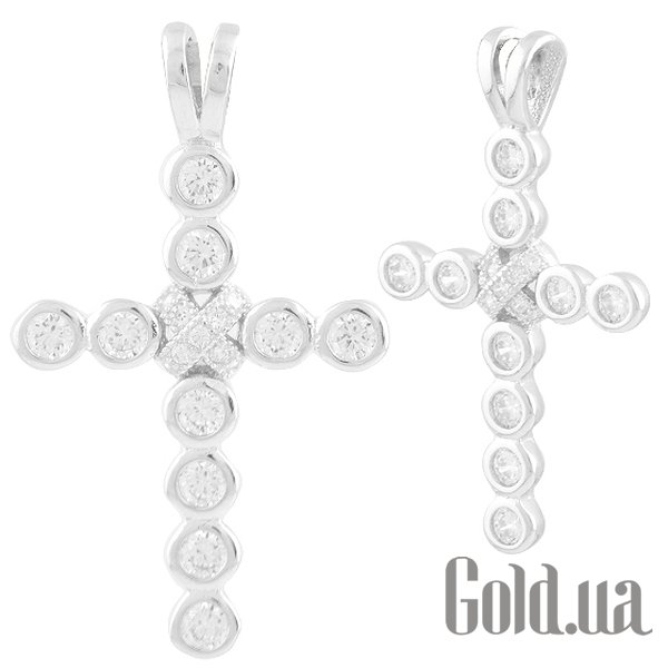 

Кулон-крестик Fresh Jewelry, Серебряный кулон с куб.циркониями