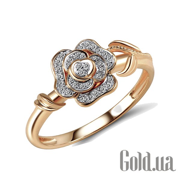 

Кольцо Lurie Jewelry, Женское золотое кольцо с бриллиантами, 17.5