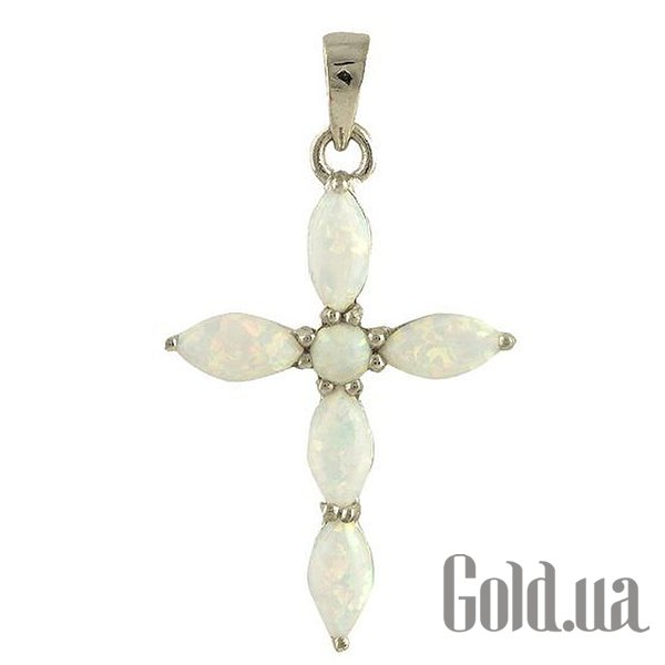 

Кулон-крестик Fresh Jewelry, Серебряный кулон с опалами