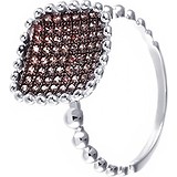 Женское серебряное кольцо с куб. циркониями, 1621609