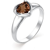 Женское серебряное кольцо с раухтопазом, 1645673