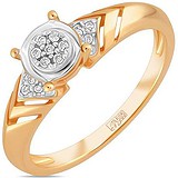 Золотое кольцо с бриллиантами, 1703529