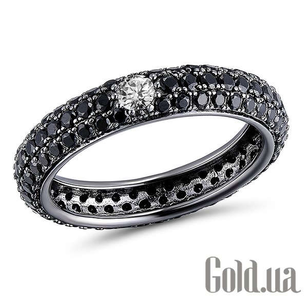 

Женские кольца Lurie Jewelry, Женское серебряное кольцо с куб.циркониями и шпинелем, 16