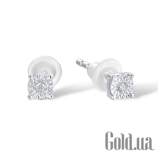 

Серьги-гвоздики Lurie Jewelry, Золотые серьги с бриллиантами