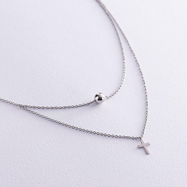 Серебряное колье