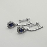 Золоті сережки з діамантами та сапфірами, 1795689