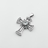 Золотий кулон з куб. цирконіями та топазом, 1796969