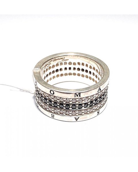 Thomas Sabo Серебряное обручальное кольцо с куб. циркониями TR1772-1-197-58