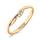 Женское золотое кольцо с бриллиантами, 1512554