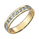 Золотое обручальное кольцо с бриллиантами, 1531242