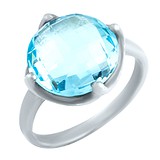 Женское серебряное кольцо с топазом, 1540970