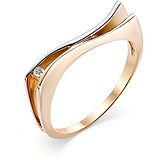 Женское золотое кольцо с бриллиантом, 1605738