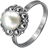 Женское серебряное кольцо с культив. жемчугом, 1626218