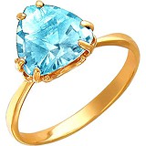 Женское золотое кольцо с топазом, 1636970