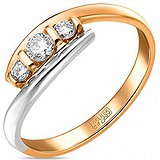 Золотое кольцо с бриллиантами, 1639786