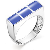 Женское серебряное кольцо с эмалью, 1651818