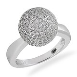 Женское серебряное кольцо с куб. циркониями, 1665386