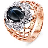 Kabarovsky Женское золотое кольцо с сапфиром и бриллиантами, 1700970