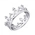 Женское серебряное кольцо с бриллиантами - фото 1
