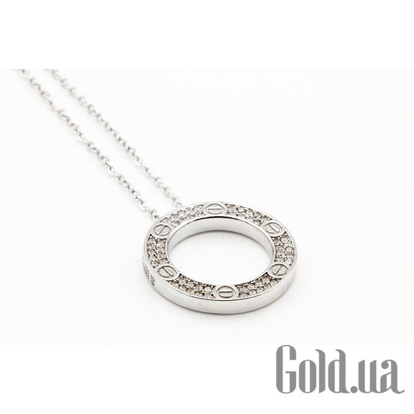 

Женские колье Украина, Серебряное колье с куб. циркониями