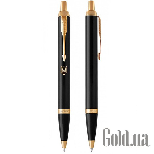 Ручка Parker Кулькова ручка IIM 17 Black GT BP Тризуб 22032_TR