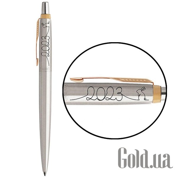 

Ручка Parker, Шариковая ручка Jotter 17 ZODIAC SS GT BP 2023 Год Кролика 16032_Z212b
