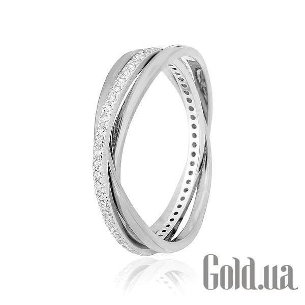 

Женские кольца Silvex925, Женское серебряное кольцо с куб. циркониями, 16.5