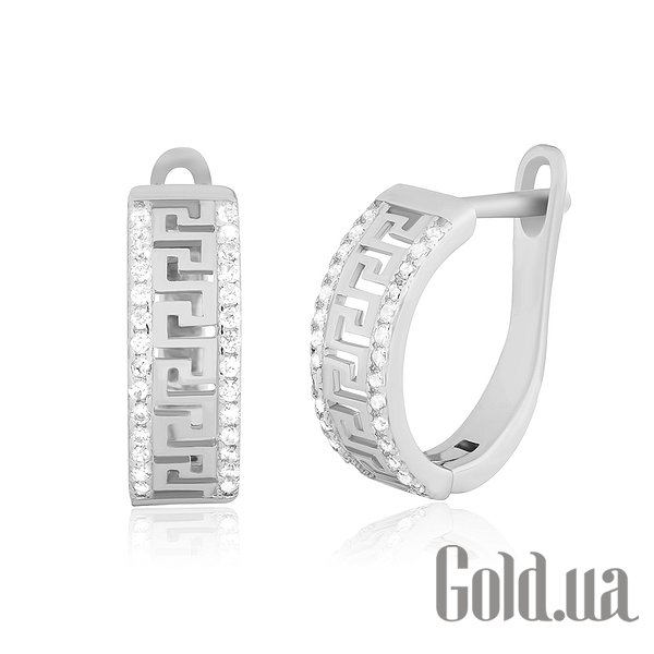 

Серьги Silvex925, Серебряные серьги с куб. циркониями