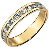 Золотое обручальное кольцо с бриллиантами, 1531243