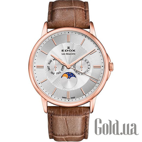 

Швейцарские часы Edox, Мужские часы Les Bemonts Moon Phase Complication 40002 37R AIR