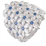 Женское серебряное кольцо с куб. циркониями, 1616491