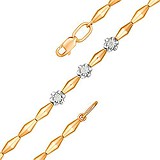 Женский золотой браслет с бриллиантами, 1636971