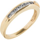 Золотое обручальное кольцо с бриллиантами, 1672811