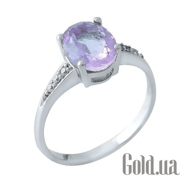 

Женские кольца Fresh Jewelry, Женское серебряное кольцо с аметистом и куб. циркониями, 18